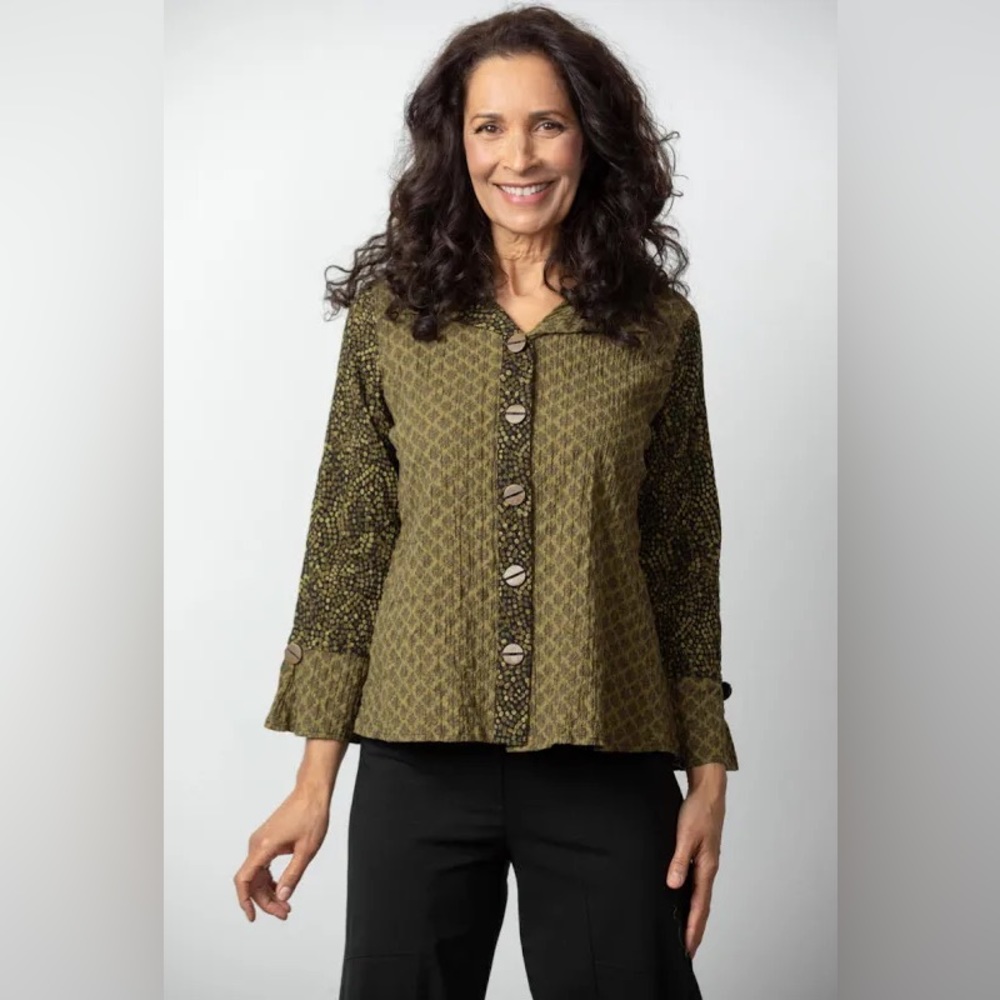 HABITAT Spot On Placket Swing Long Sleeve Shirt size XL